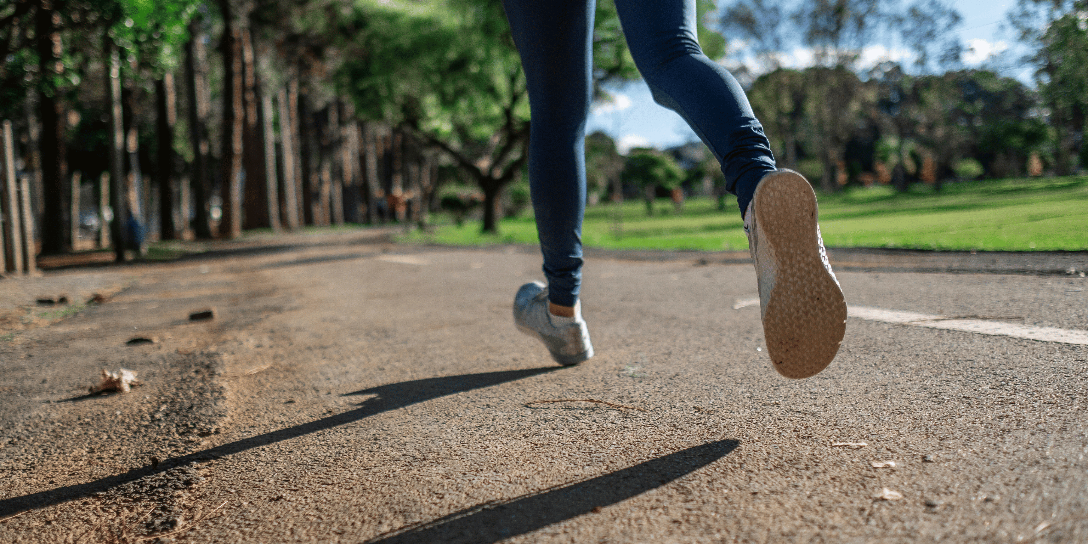 A person jogging outdoors