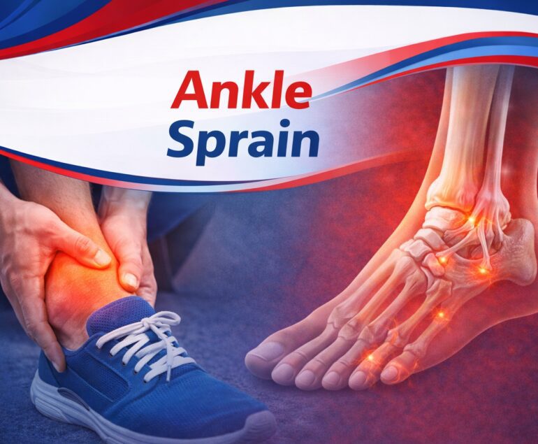 Ankle Sprain Treatment in Raipur by dr abhishek tripathi